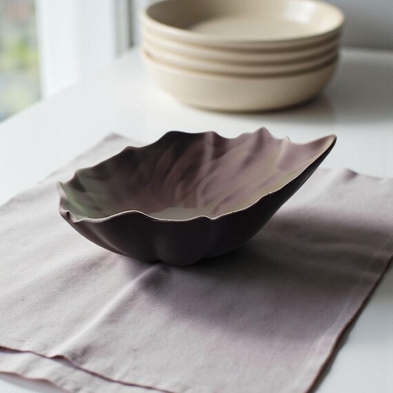 Elegant Designer Bowl | Chic Kitchen Decor | Artisan Crafted