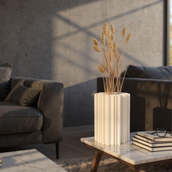 Organic Coral Vase | Modern Dried Floral Arrangement Decor