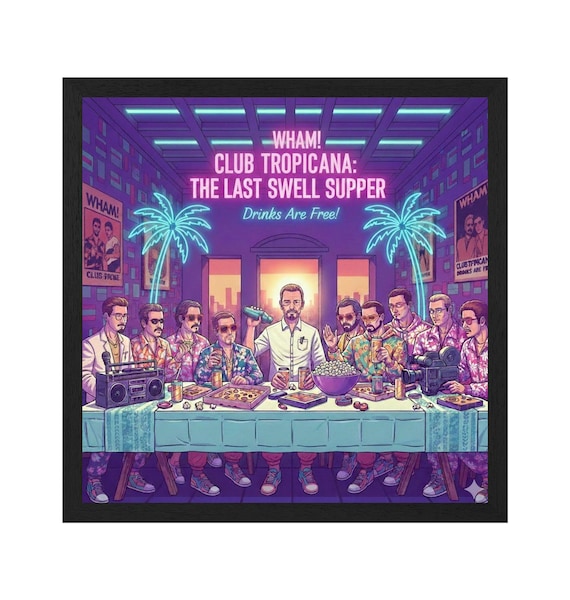 Retro Music Wall Art Inspired By Club Tropicana