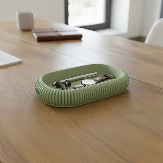 Modern Japandi Tray, Minimalist Decorative Organizer Tray, Scandinavian Zen Home Decor