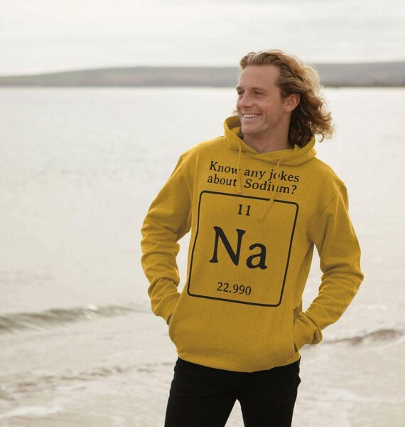 Sodium Na Element Hoodie, Chemistry Periodic Table Science Graphic