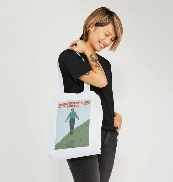 Running Up That Hill Tote Bag