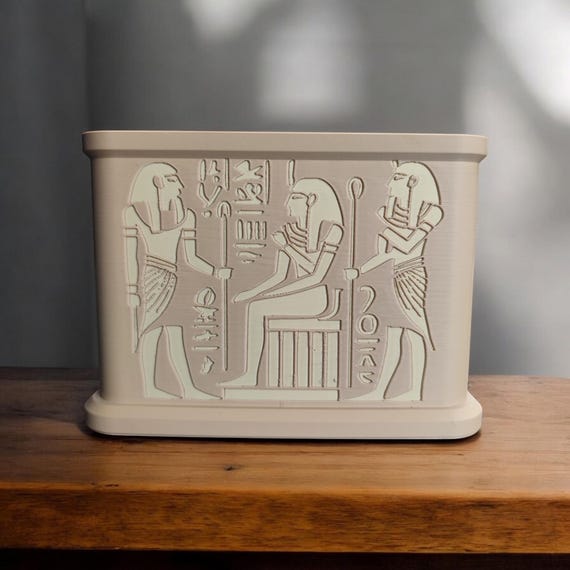 King Tut Shrine Plant Pot | Egyptian Decor, Succulent Planter