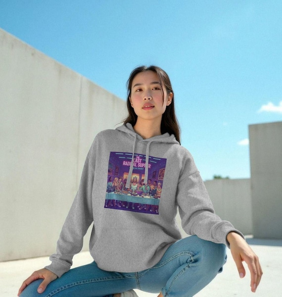 90s Hip Hop Last Supper Hoodie, Retro Rap Icons Streetwear Sweatshirt