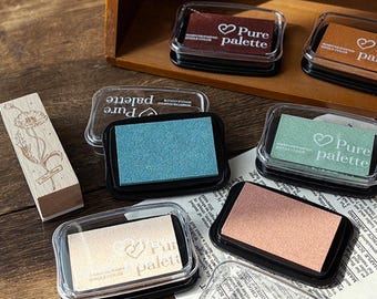 Stamp Ink Pad Set: Retro-Style Ink Pads with Muted Colors