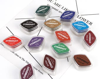 32 Colors Pearl Ink Pads – Fast-Drying Cat Eye Shimmer Ink for Crafts