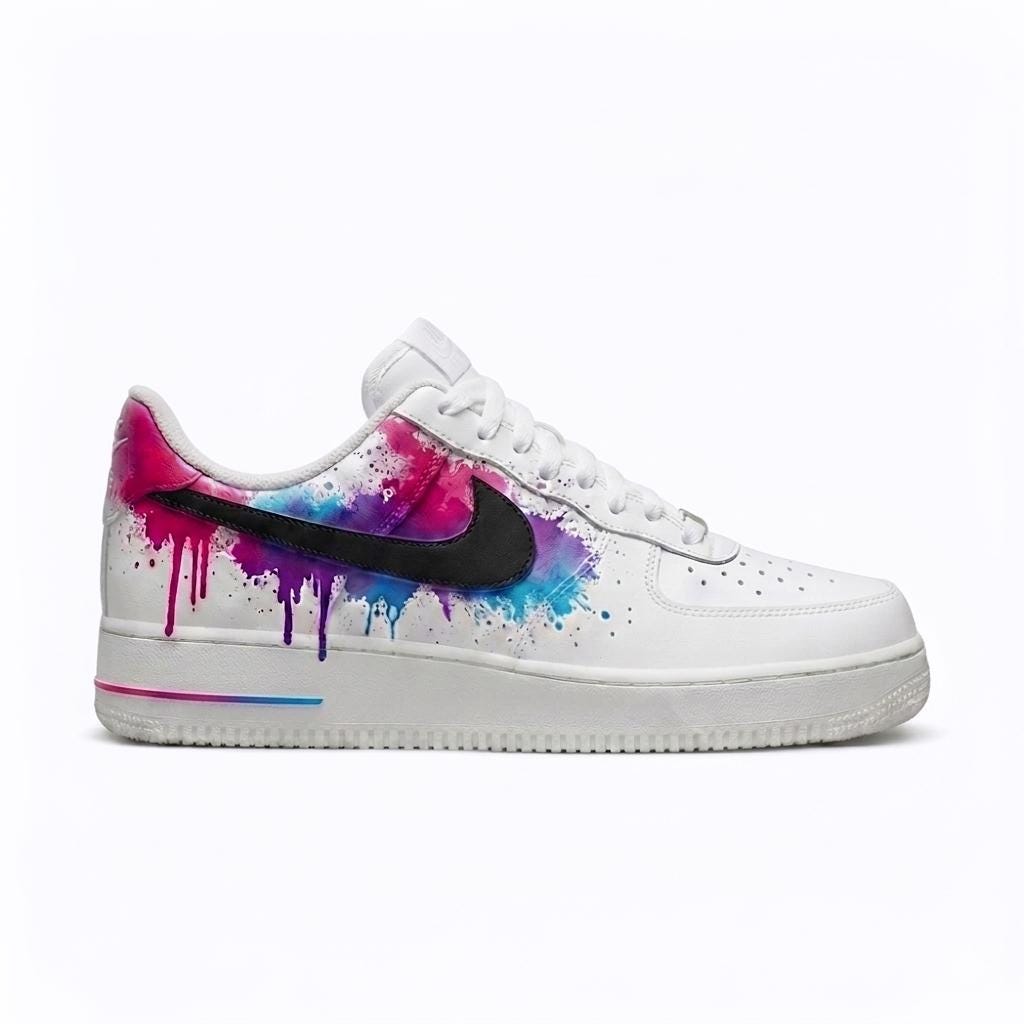 Pink and Blue Custom Nike - Etsy