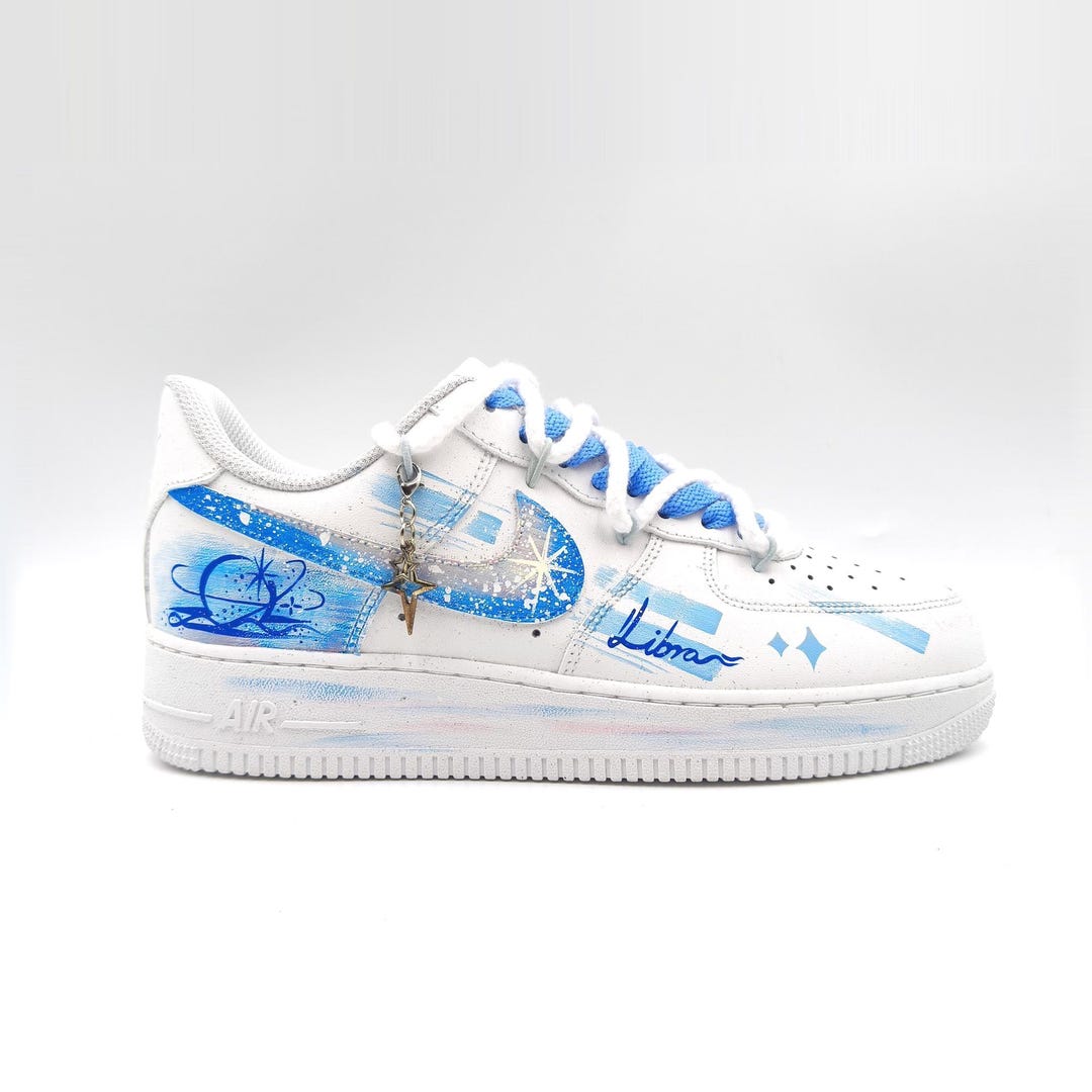 Libra Hand Painted Nike Air Force 1 – Custom Zodiac AF1 Sneakers