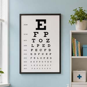 Snellen Eye Chart: Professional Vision Test for Home & Clinic Use