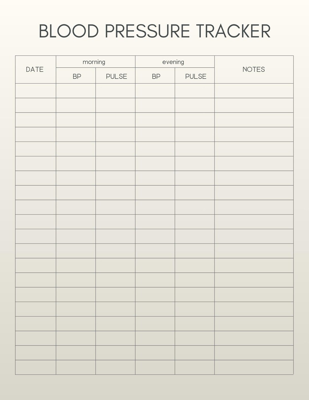 Hbpm Chart.pdf Daily Blood Pressure Tracker: Editable Medical Log for Hypertension ...