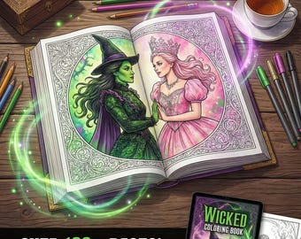 Libro para colorear malvado: más de 100 páginas / Esquemas sencillos para niños y adultos / PDF digital
