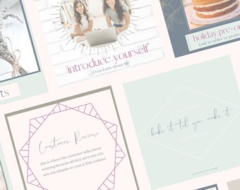 Bespoke Baker Instagram Post Templates | Creative Social Media | Social Media | Instagram Post | Content Creator | Branding