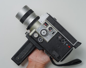 Canon autozoom 814 elektronische Super 8-camera: op film getest, complete set