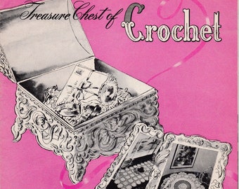 PDF 1940s Treasure Chest of Crochet Star Book No 45 Doilies Decoration Gifts 1946 INSTANT DOWNLOAD
