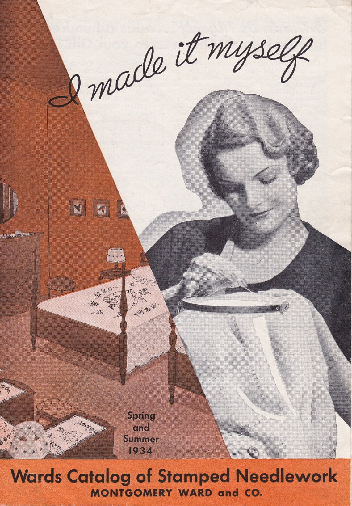 PDF 1930s Reference Wards Catalog of Stamped Needlework Montgomery Ward