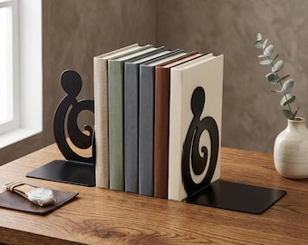 Metal Music Note Bookend Piano Keys Design Black L Shape Book Stand Shelf Decor Gift for Music Lovers Teacher Student Spring Summer