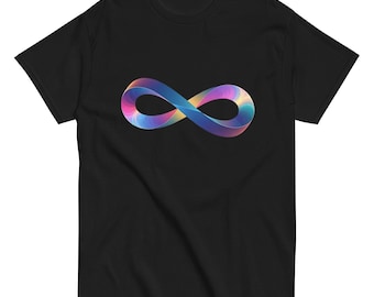 3D Infinity Symbol T-Shirt – Modern Infinite Loop Graphic Tee | Futuristic Minimal Design