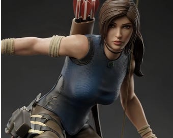 Lara Croft Adventure STL-fil – Raider Hero-figur – Omedelbar nedladdning
