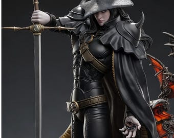 D Eclipse STL-fil – Vampire Hunter-staty – Omedelbar nedladdning