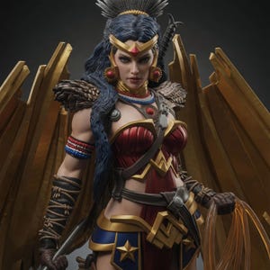 Wonder Woman Ascension STL-Datei - Comics Kriegerin Prinzessin Statue - Instant Download