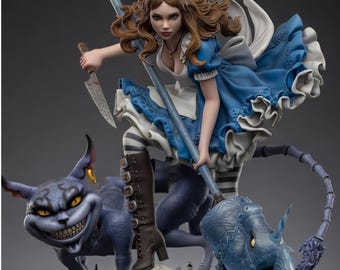 Alice Fury STL-fil – Fantasy fan art-figur – Direkt nedladdning