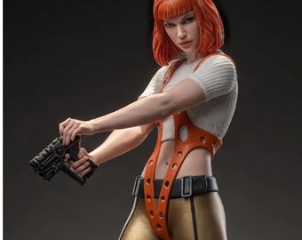 Leeloo Eclipse STL File – Sci‑Fi Heroine Figurine – Instant Download