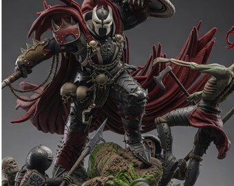 Medeltida Hellspawn Fallen STL-fil – Fantasy Demon Statue – Omedelbar nedladdning