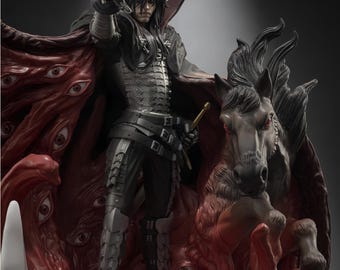 Alucard Eclipse STL-fil – Anime-vampyrfigur – Omedelbar nedladdning