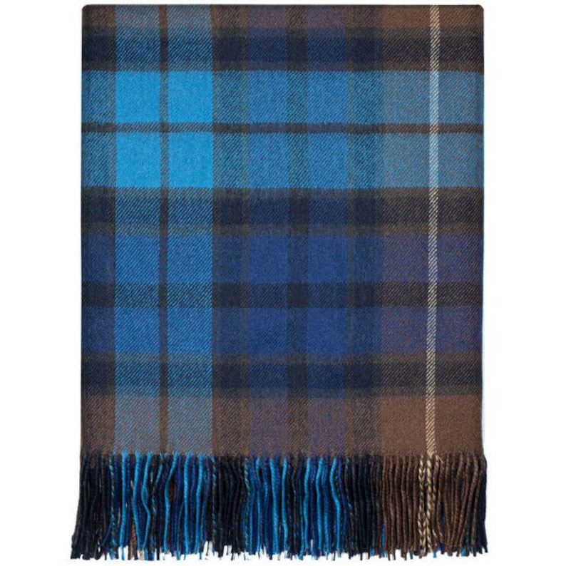 Buchanan Blue Tartan Wool Blanket