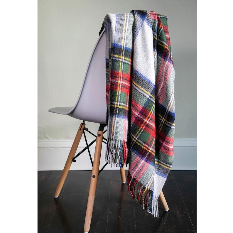 Stewart Dress Tartan Wool Blanket