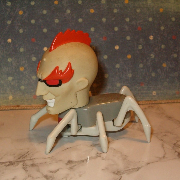 Applause Wind Up Toy Spider Man, Creepy, Red Hair, Flame Hair, 1997