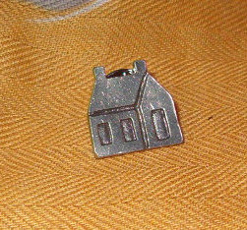Little Windows and Door Tiny 34H House Pin Back Cherished Home Realtor Homeowner Reminder to Save Money For Home All Metal Wishes