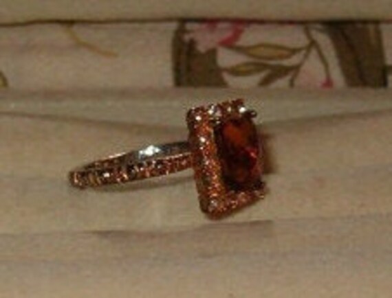 Statement Ring, Deep Honey Colored Stone, Rounded… - image 4