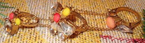 Three Statement Rings, Attached to Each Other Wit… - image 3