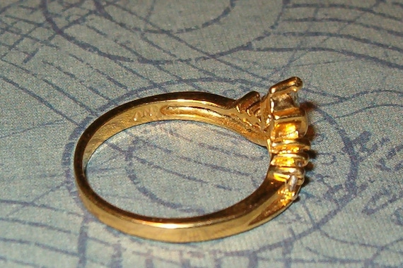 Crown Ring, CZ Stones, Tiara Crown Ring, Size 7, … - image 5