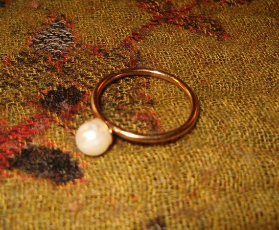 Statement Ring, Young Girlfriend Ring, Faux White… - image 2