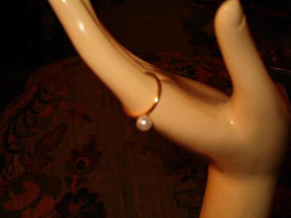 Statement Ring, Young Girlfriend Ring, Faux White… - image 3