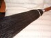 Home Decor, Hearth Broom, Wooden Turned Handle, Black Sturdy Straw, Tightly Held, Bailing Wire, Well Made, 26'Tall, 1960's