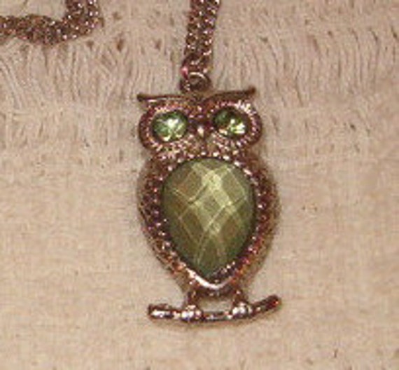Yooo Whooo Owl Charm Necklace, Silvered Owl  1 1/… - image 3