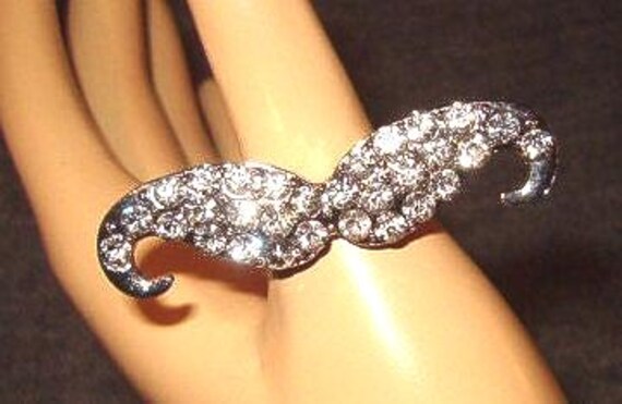 Statement Ring, Ring, Jewelry, Mustache Statement… - image 1