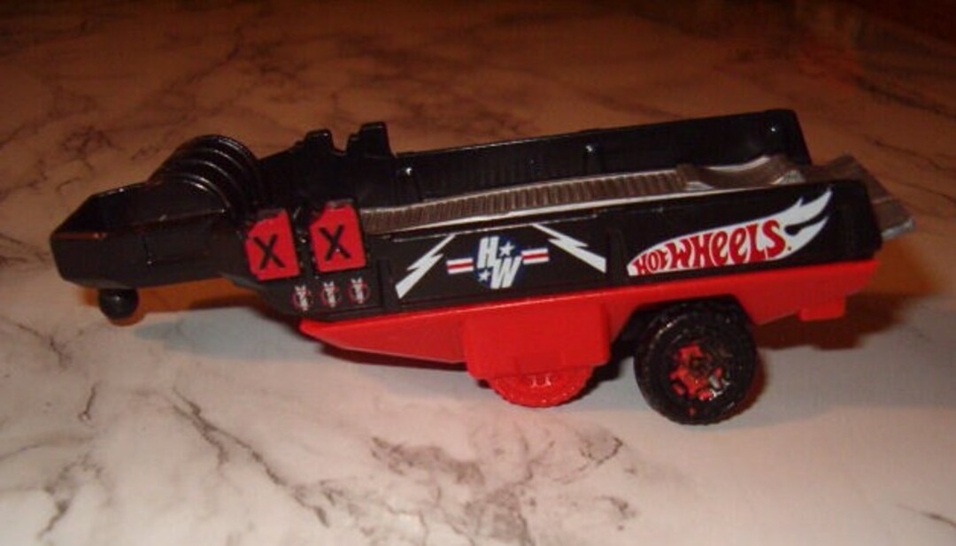 Hot Wheels Haulin Horsepower Transporter 4 3 4l Black and Red Hook to Your Truck Fun for Play Fun to Collect Vehicles Toys Games Etsy