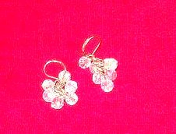 Winter Stars!  Iridescent Faceted Crystal Beaded … - image 1