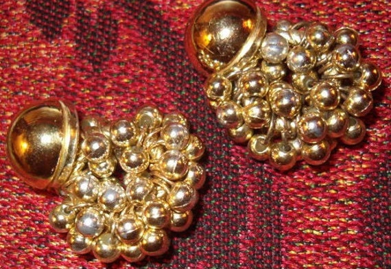 Beads Galore! Golden Stud with Many Dangle Beads … - image 2