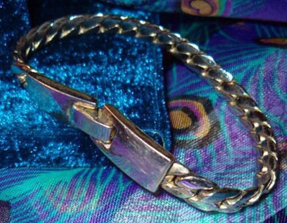 Link Bracelet, Stainless Steel, 7"L, 1/4"W, Beaut… - image 1