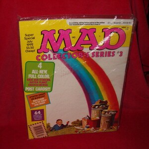 Mad Magazine, July 1992, Collector's Series #3, Used, Good Condition, No Rips, No Postcards, Zines and Magazines, Magazines, Books