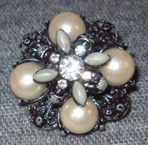 Wild Dances!  Massive Statement Ring, Large Pearl… - image 3