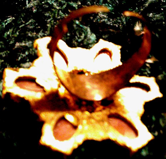 Statement Ring, Dark Purple, Clear Rhinestones, 1… - image 3