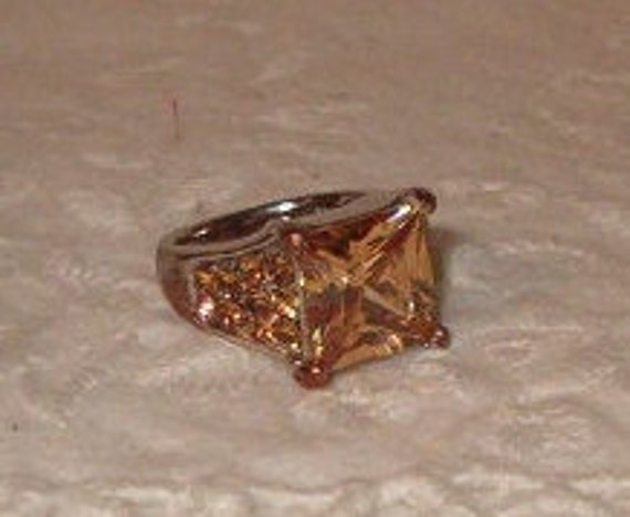 Statement Ring, Huge Golden Stone, Ring, Gorgeous… - image 2