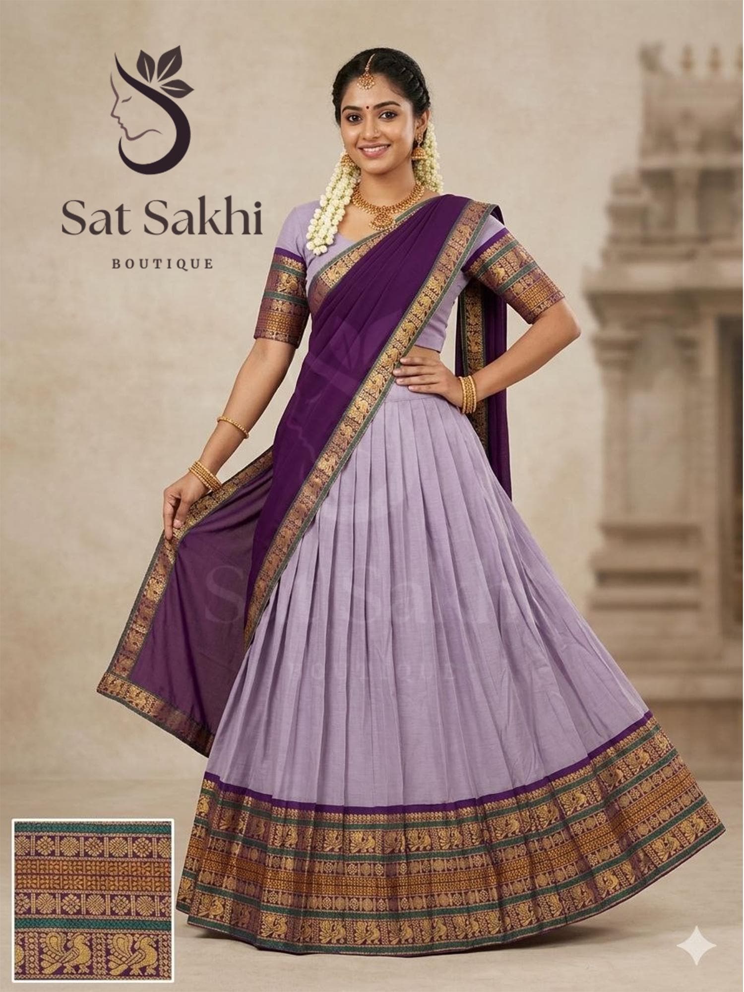 party wear dress in kerala Pure viscose georgette party wear semi stitch top skirt in violet color  with embroidery work