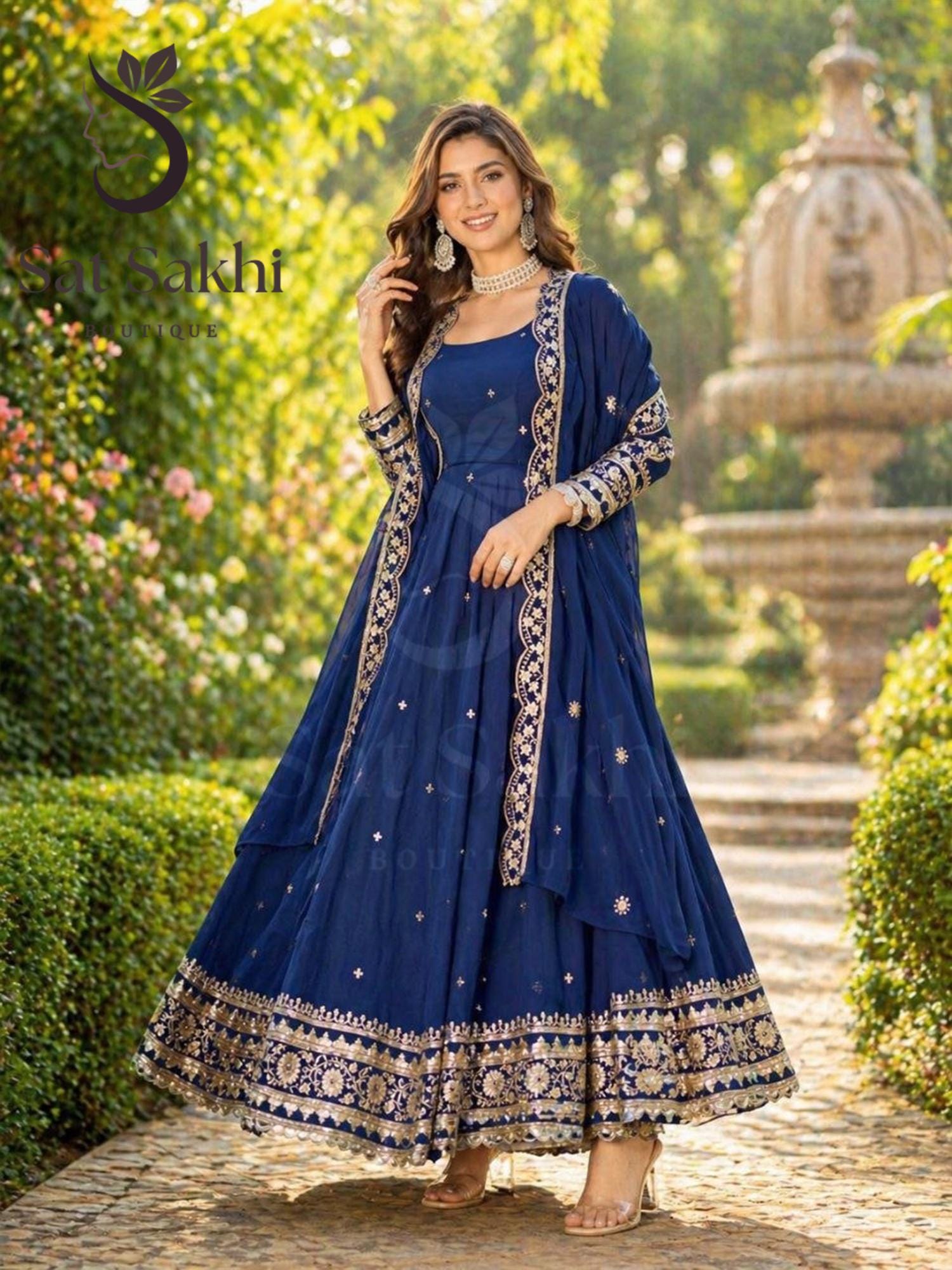 knee length dresses for ladies New Latest Indian Long Jacket Gown For Girls